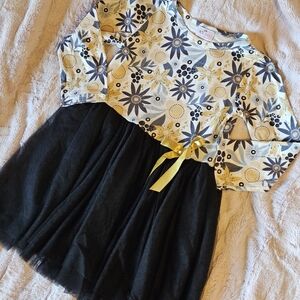 SOLD Pete + Lucy Golden Garden tulle dress